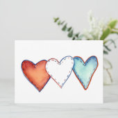 Invitation American Hearts (Debout devant)