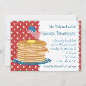 Invitation American Pancake Breakfast (Devant)