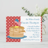 Invitation American Pancake Breakfast (Debout devant)