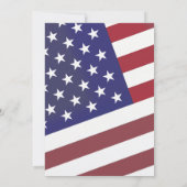Invitation American Patriot Classic 4 juillet US Drapeau (Dos)