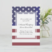 Invitation American Patriot Classic Stars and Stripes US Drap (Debout devant)