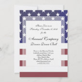 Invitation American Patriot Classic Stars and Stripes US Drap (Dos)