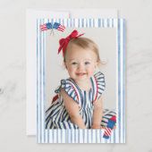 Invitation American Red White Two 2e Anniversaire (Dos)