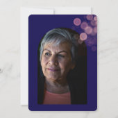 Invitation American Story Chic Navy Blue Photo Anniversaire (Dos)