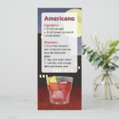 Invitation Americano Cocktail Recette (Debout devant)