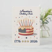 Invitation America's Birthday Bash 1776-2026 (Debout devant)