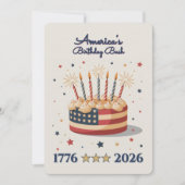 Invitation America's Birthday Bash 1776-2026 (Devant)