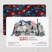 Invitation America's Semiquincentennial 250 Years of Freedom (Devant / Derrière)
