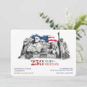 Invitation America's Semiquincentennial 250 Years of Freedom (Debout devant)