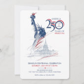 Invitation America's Semiquincentennial USA 250 Years Freedom (Devant)