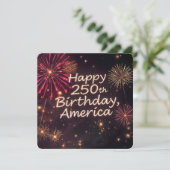 Invitation Amérique : 250e anniversaire (Debout devant)