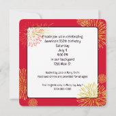 Invitation Amérique : 250e anniversaire (Dos)