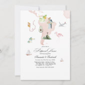 Invitation Amérique du Sud Destination Déjeuner de répétition (Devant)