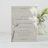 Invitation Amethyst Anthurium Pampas Grass (Debout devant)