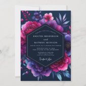 Invitation Amethyst Bioluminescent Wedding (Devant)