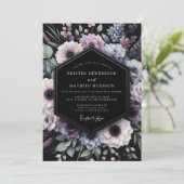 Invitation Amethyst Duskbloom Wedding (Debout devant)