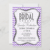 Invitation Amethyst Purple Chevron (Devant)