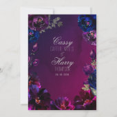 Invitation Amethyst Sapphire Ombre Jewel Mariage (Dos)