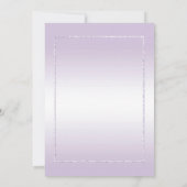 Invitation Améthyste Gemme & Paillettes 33e Anniversaire de M (Dos)