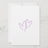 Invitation Améthyste Marbre Violet Minimal  (Dos)