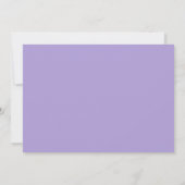 Invitation Améthyste Purple Minimaliste Argent (Dos)
