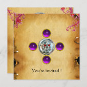 Invitation AMÉthyste SKULL RIDERS (Devant / Derrière)