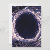 Invitation Améthyste Violet Moderne Abstrait Glamour Douce 16 (Dos)