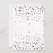 Invitation Ami alimentaire et feux d'artifice 4 juillet barbe (Dos)