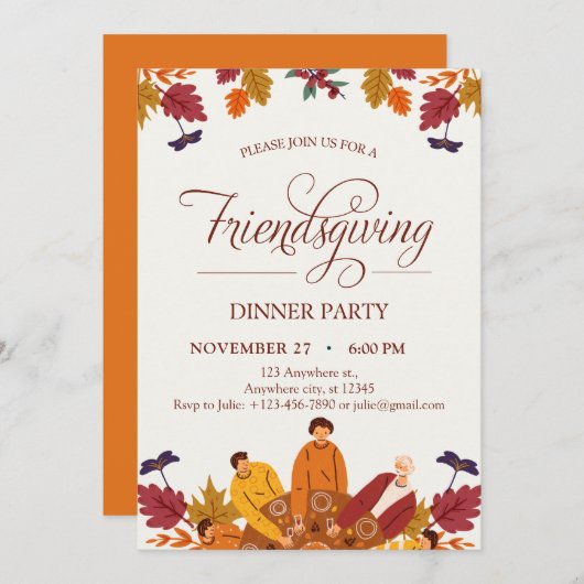 Invitation Amical (Devant / Derrière)