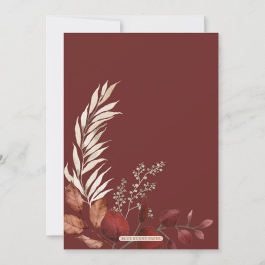 Invitation Amical Potluck Fall Thanksgiving Dîner (Dos)