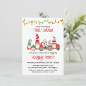 Invitation Amies Bureau Gnomes Fête de Noël (Debout devant)