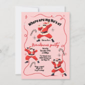 Invitation Amies de Funny Ho Ho Ho Fête de Noël Adulte (Devant)