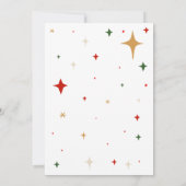 Invitation Amies Drôle Père Noël Christmas Party (Dos)