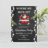 Invitation Amies drôles de noël (Debout devant)