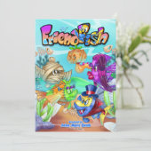 Invitation AmiPoisson mignon poisson caricature poisson (Debout devant)