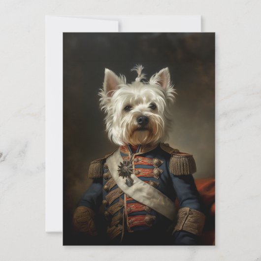 Invitation Amiral West Highland Terrier (Devant)