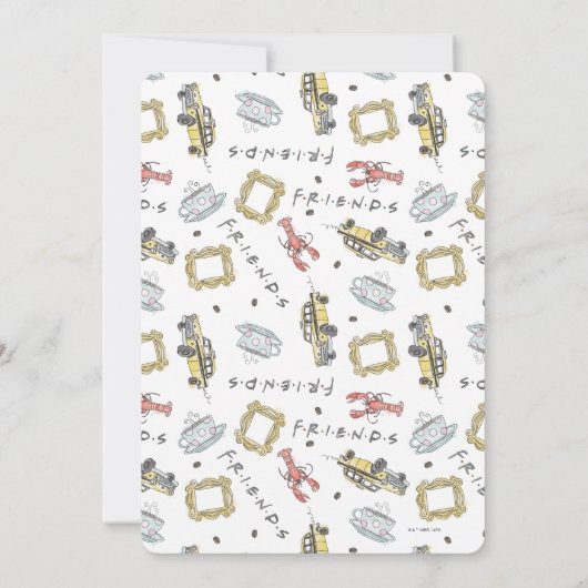 Invitation AMIS™ | Baby shower Central Perk Watercolor (Dos)