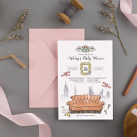 AMIS™ | Baby shower Central Perk Watercolor