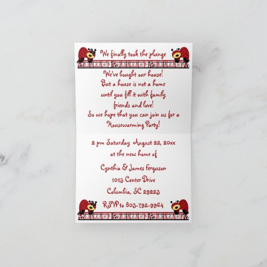 Invitation Amis bienvenus (Intérieur)