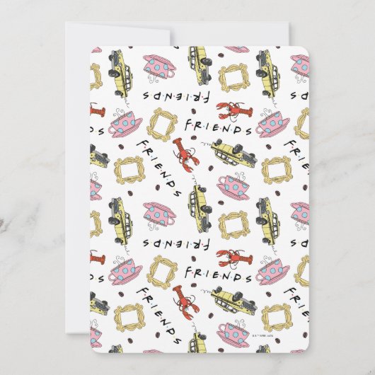 Invitation AMIS™ | Central Perk Chalkboard 50e anniversaire (Dos)