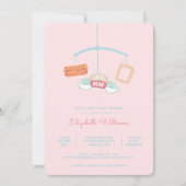 Invitation AMIS™ | Central Perk Mobile Baby shower (Devant)