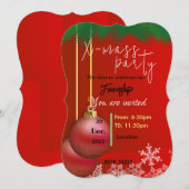 Invitation Amis de Noël (Devant / Derrière)