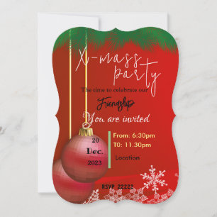 Invitation Amis de Noël