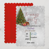 Invitation Amis de Noël (Devant / Derrière)