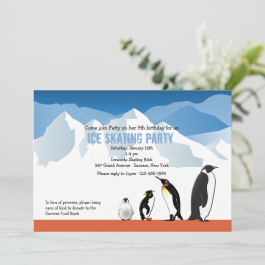 Invitation Amis de pingouin (Debout devant)