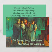 Invitation Amis de voisins chantant l'invitation du jour de (Devant / Derrière)