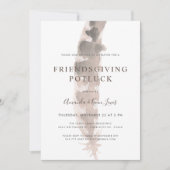 Invitation Amis d'une plume | Friendsgiving Potluck (Devant)