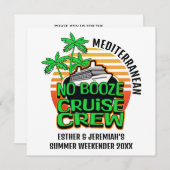 Invitation Amis Équipage de croisière sans alcool Groupe de d (Devant / Derrière)