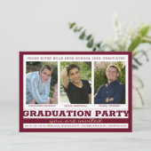 Invitation Amis frères et soeurs Graduation Party Maroon 3 Ph (Debout devant)