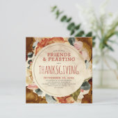 Invitation Amis modernes Fête de l'Ami Action de grâce (Debout devant)